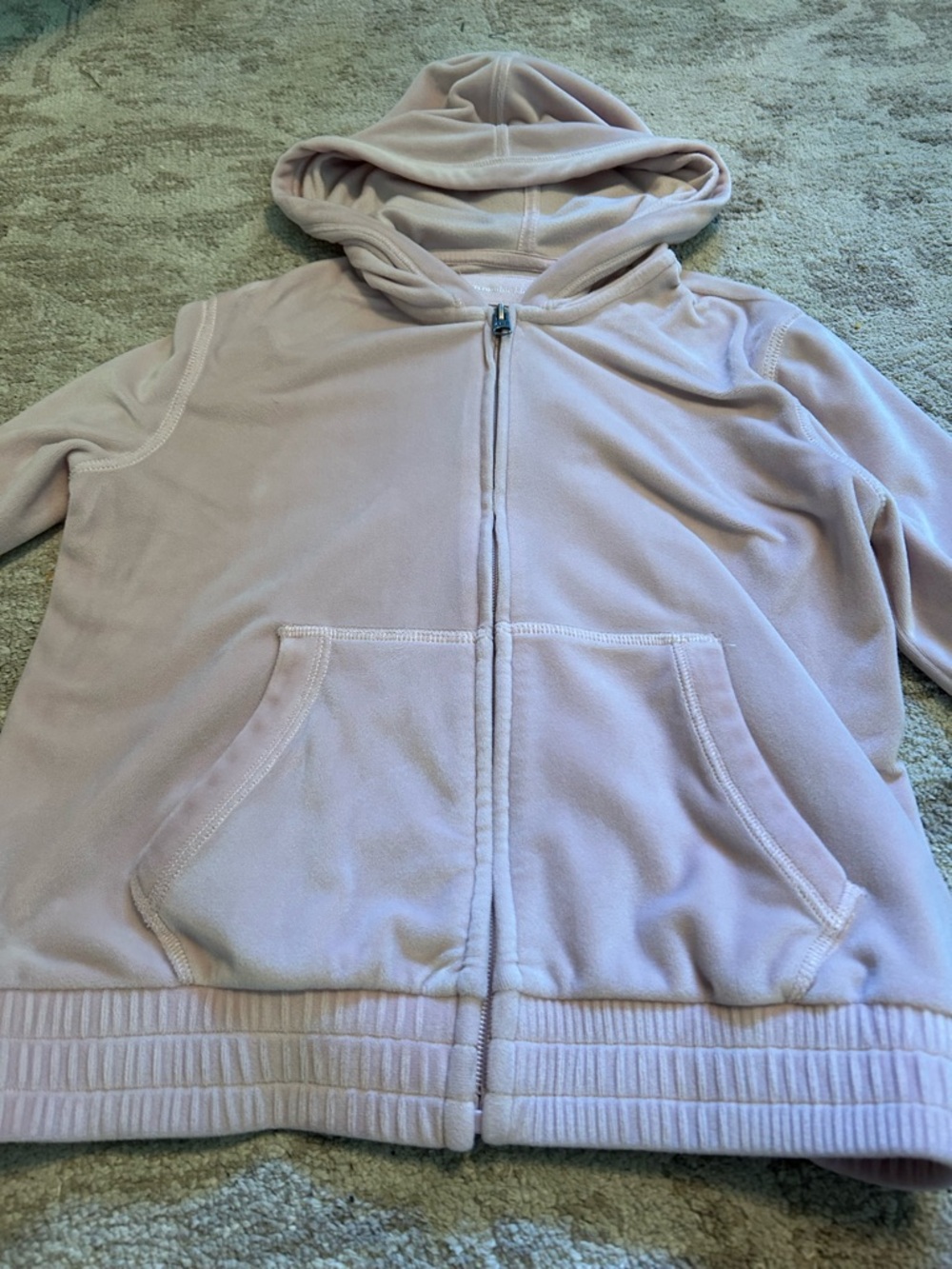 abercrombie kids pale mauve zip hoodie